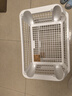 霜山斜口多层蔬菜篮收纳筐杂物整理筐储物筐厨房叠加置物架10kg 白色2层(面宽54.5进深38高51cm) 实拍图
