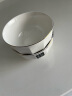 嘉兰陶瓷碗家用新款现代简约轻奢餐具创意可微波吃饭碗盘组合碗碟套装 4.5英寸饭碗x6 实拍图