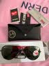 雷朋（RayBan）太阳镜 经典飞行员蛤蟆墨镜男女复古驾驶遮阳 RB3025 雷朋眼镜 004/78-尺寸62枪色框偏光款 实拍图