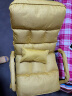 赛森电脑椅懒人沙发椅家用可躺靠背椅午休坐椅电竞椅学生宿舍学习椅子 加大黄色+储物袋（带腰枕） 实拍图