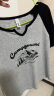 森马（Semir）短袖T恤女短款设计感印花2024夏季插肩袖紧身套头衫109324100036 晒单实拍图