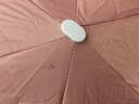 美度五折冰激凌太阳伞防晒防紫外线晴雨两用黑胶遮阳伞渐变折叠卡片伞 渐变-仲夏粉 实拍图