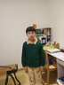 男童春秋装套装2021新款帅气潮10韩版12洋气中大童男孩童装15岁儿童泽斯熊 绿衣+米裤 160【建议身高150cm】 实拍图
