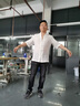 富羽莱（fuyulai）竹节棉麻布料纯色民族风朴素服装面料中国风绉褶皱面料亚麻布夏季 米白(半米价) 实拍图