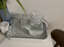 乐唯诗 锤纹玻璃水杯套装白开水杯家用大容量玻璃水具套装 锤纹冷水壶*1+锤纹杯*6 实拍图