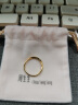 周生生莫比乌斯黄金戒指 亮面情侣对戒 93863R计价 14圈2.35克 实拍图