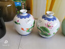 信德恒 石榴瓶景德镇陶瓷酒瓶酒坛酒缸酒罐青花白酒密封罐酒壶酒具球瓶 10斤黄色牡丹平盖 实拍图