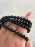 汇多缘天然乌金黑曜石手链108颗佛珠手串男女款念珠单圈多圈送男女士款 珠子直径6mm绕手约四圈【女款】 实拍图