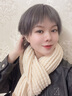 浩冠 百搭韩版针织毛线红色长款时尚围巾女冬季可爱保暖披肩情侣围脖学生 酒红 均码 实拍图