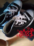 匡威（Converse）童鞋儿童帆布鞋2024新款经典高帮男女童鞋休闲中大童软底儿童鞋 黑色(偏大 选小一码) 33码 实拍图