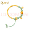 中国黄金（CHINA GOLD）黄金手镯足金半镯和田玉镯子手环送妈妈女友生日日情人节礼物 金约4.15g【经典礼盒】 实拍图