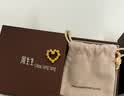 周生生黄金吊坠玫瑰花环足金不含项链情侣生日礼物82296P计价3.6克 实拍图