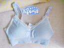 ROVO 哺乳文胸孕妇内衣胸罩怀孕期秋冬新款哺乳期内衣聚拢喂奶文胸 蕾丝款紫色 S 实拍图