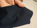 宾色半高领毛衣男冬款纯色休闲加绒加厚保暖打底衫修身秋冬针织衫男装 【高领】黑色 3XL 【合适160-180斤】 实拍图