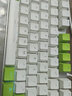 达尔优EK815机械合金版108键多键位机械键盘电竞游戏CF吃鸡LOL双色白蓝键帽全键无冲 87键茶轴（绿白色键帽）29种灯光模式 实拍图