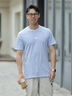 男装2025夏新款logo条纹短袖T恤父亲节礼物爸爸装上衣美版768022 晒单实拍图