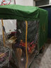 电动三轮车车棚遮阳棚挡雨蓬方管折叠全封闭三轮车棚篷雨棚 军绿色 车厢长度100*宽度80 实拍图