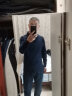 七匹狼长袖t恤男固色简约秋季翻领纯棉polo保罗衫男装商务纯色打底衫 黑色-3.0升级纯棉固色 L 170/88A(L) 实拍图