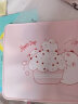古私（Gusi）中小学生餐垫硅胶隔热桌垫可收纳儿童卡通午餐垫子 粉白色40*30cm 实拍图