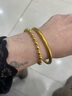 金昌祥999足金 经典光面圆珠佛珠手链 光珠手链饰转运珠手链 黄金手链 链长16CM金重8.57g 实拍图