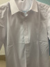 马尼亚袋鼠（MANIYADAISHU）长袖西装白色衬衫男式正装商务工作服毕业面试上班族修身男士衬衣 白衬衫(长袖) S码(37)【不加绒】 实拍图