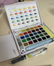 樱花(SAKURA)固体水彩颜料48色套装初学者便携透明水彩画工具 学生写生美术绘画用品生日毕业礼物 实拍图