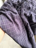 浪莎长睡裤男纯棉日系格子宽松大码青年水洗棉休闲居家裤 深灰 XL 实拍图
