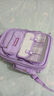 巴布兔书包小学生女生新款高颜值一二四到六年级轻便减负格子女童双肩包 紫色（星黛兔+手表+3装饰扣+卡片 小号适合1-3年级使用 实拍图