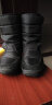 艾索维（E.SOV）防水棉鞋防滑中筒靴雪地棉加厚保暖雪地靴男女情侣同款 品牌优质毛黑色 36 实拍图