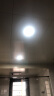 灯灵圆方形嵌入式筒灯超薄0.8cm面板灯LED厨卫灯暗装吸顶灯平板灯灯具 6W圆形白光-开孔10.5-11cm 晒单实拍图