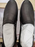 七匹狼男鞋休闲皮鞋夏季透气鞋子男士豆豆鞋小白鞋商务绅士真皮软底皮鞋 黑色 （夏季款）9429 39 实拍图
