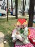 幼歌（YOUGE） 女童裙摆式娃娃衫背心套装儿童森系弹力云朵裤马甲 草绿背心 110 cm 实拍图