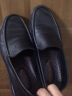 红蜻蜓（REDDRAGONFLY）男休闲鞋男士商务潮流软底豆豆皮鞋 WTA41711/12 黑色 40 晒单实拍图