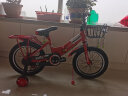 凤凰（Phoenix）儿童自行车宝宝脚踏车儿童折叠自行车4-8岁童车 陆寻 中国红 16寸 实拍图