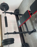 康斯特（KANGSITE）卧推架家用可折叠多功能一体架 举重床杠铃套装健身器材杠铃架子 平推款+50kg三孔手抓杠铃 实拍图