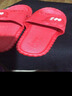 侗宜轩 拖鞋女夏家用防滑防臭新款小熊男女家居软底情侣可爱洗澡凉拖鞋 大红色 40-41 适合39-40脚穿 实拍图