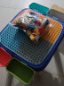 澳乐（AOLE-HW）儿童多功能积木桌宝宝游戏桌兼容大颗粒男女孩早教玩具桌幼儿礼物 【皇家蓝】多功能桌+85颗粒积木 实拍图