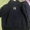 CHINISM  CH简约美式重磅简约连帽卫衣男士春秋潮流休闲宽松情侣帽衫上衣 活性黑 2XL 实拍图