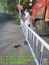 市政道路护栏马路人行道隔离防护栏铁艺栅栏特厚车场防撞市政护栏 常规款单加立柱底座 实拍图