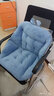同依坐垫靠背一体办公室久坐屁垫椅子学生座椅垫护腰靠垫汽车坐垫冬季 【牛奶绒】浅蓝色 一体式 【45*45cm】中号【大多数选择】 实拍图