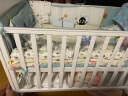 可优比（KUB）婴儿床多功能实木床少年儿童床摇篮欧式宝宝床新生儿bb摇篮 艾迪森基础款+床垫+云毯组合 实拍图