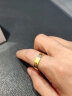 六福珠宝幻钻金光系列足金简约黄金戒指情侣结婚对戒款单只计价 013411KAA 7.68克(含工费1014元) 男款 晒单实拍图