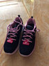 SKECHERS斯凯奇女鞋简约纯色运动鞋 轻质透气减震软底休闲鞋 12615/NVPK 蓝色/粉色 35 实拍图