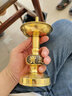 皇铜匠纯黄铜烛台招财进宝铜烛台蜡烛台复古铜洋烛尖烛台铜管烛台婚庆 5英寸招财进宝铜管烛台一对 实拍图