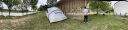 迪卡侬（DECATHLON）充气帐篷户外野营加厚防雨露营装备多人便携大型qunc 充气式4人2室1厅(不含手泵) 实拍图