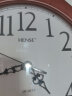 汉时(Hense)欧式客厅摆钟创意挂钟复古八卦时钟经典大气挂表家用装饰石英钟表HP22红木色 实拍图