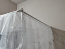 圣安贝（ShenAnBei） 圣安贝 蚊帐不锈钢加厚30MM粗管伸缩1.8m三开门免打墙 白色床尾开门30mm管 200cm*180cm*220cm 长宽高 实拍图