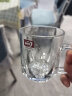 青苹果（QINGPINGGUO） 玻璃杯家用水杯套装透明泡茶杯饮料咖啡杯啤酒杯加厚带把牛奶杯 钻石杯6只装 230ml 实拍图