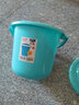 加厚彩色塑料小号提水桶带盖收纳桶储水儿童玩具桶保鲜桶 食品小桶 【蓝色】约3.5L可装7斤水 实拍图