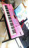 八度宝贝（Octavebaby）BD-612多功能电子琴初学者儿童智能跟弹61键液晶显示乐器带麦克风 公主粉+琴架+耳机+琴罩 实拍图